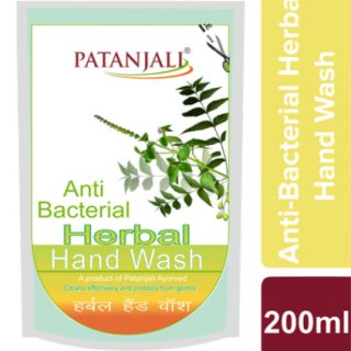 patanjali anti bacterial herbal hand wash