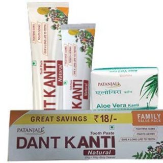 patanjali tooh paste and soap family pack